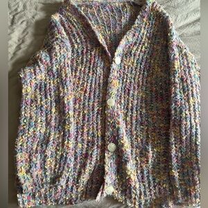 SHEIN Colorful Knit Cardigan